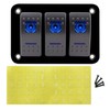 zmayastar SP-CYKG-01 3 Rows Waterproof Boat Switch Panel for Car,