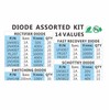 Chanzon 200pcs Diode Assorted Kit (1N4001 1N4004 1N4007 RL207 1N5404