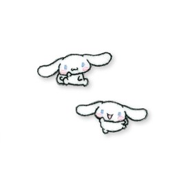 KIYOHARA RIO-3103 Sanrio Iron On Mini Patch, Cinnamo Roll, Pack of 2, W1.5 x H0.7 inches (37 x 17 mm)