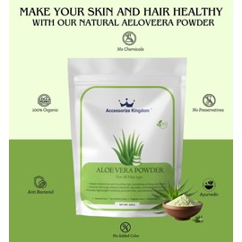 Herbal Face Pack Powder | 100% Natural & Organic Skincare | For Glowing Skin, Acne Control, Anti-Aging | All Skin Types | (250g, Aloe Vera)