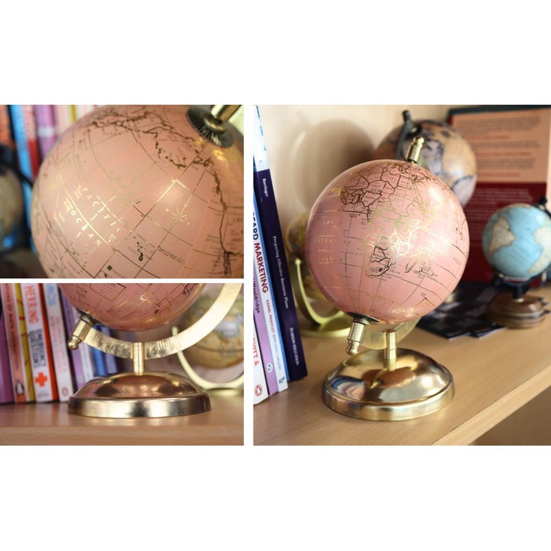 EXERZ Decorative Globe Gold 13cm (13cm Gold Base)