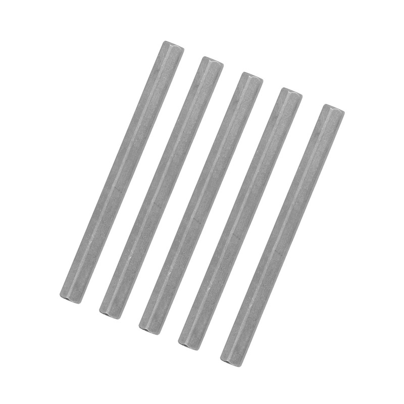 5Pcs Long Rod Nut Hex Coupling Straight Bar Stainless Steel