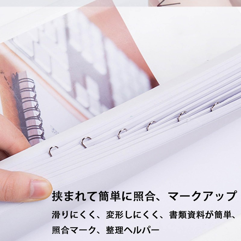 DERRON ペーパークリップ 書類整理 変形せず使いやすい 強靭で耐久性 銀色（100個入り）