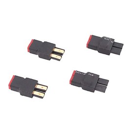 BDHI 4pcs Male TRX Traxxas to Female Deans Connector Adapter for LiPo Slash(BDHI-17)