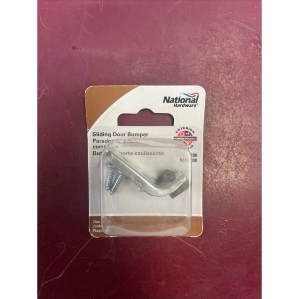 National Hardware N117-408 Sliding Door Bumper With Steel Bracket