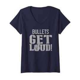 Womens Brandywine Heights Bullets Get Loud! HS V-Neck T-Shirt
