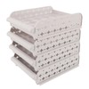 4PCS Egg Container for Refrigerator PP Stackable Shockproof Egg Drawer