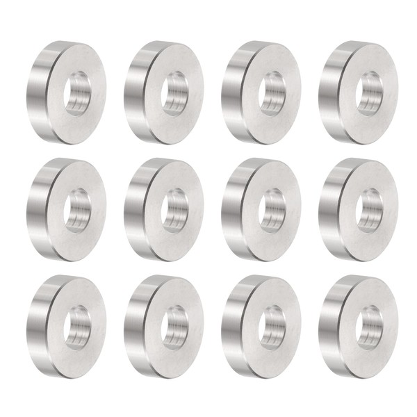 uxcell 12pcs Stainless Steel Spacer 8.5mm Bore x 20mm OD