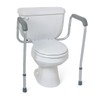 Foldable Toilet Safety Rail with Adjustable Height – Universal Fit