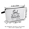 MoCaliduccious “WITH GOD ALL THINGS ARE POSSIBLE” Text Print Women