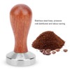 51mm Stainless Steel Coffee Tamper Wooden Handle Coffee Powder Hammer