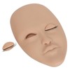 Eyelash Extension Face Mannequin 3 Pairs Removable Eyelids Single Layer