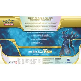 Pokémon TCG: Origin Forme Dialga VSTAR Premium Collection (2 Etched Foil Promo Cards, 1 Foil Oversize Card & 5 Booster Packs)