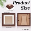 INTERWARM 10Pcs Wooden Square Photo Frame for Tabletop & Wall