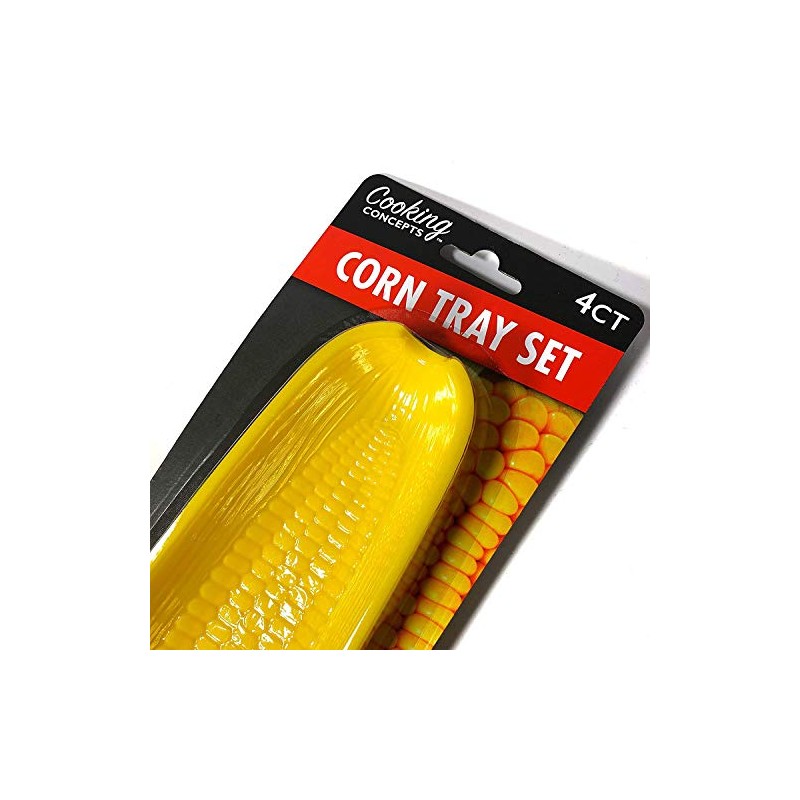 Cooking Concepts Corn on the Cob Tray Set, 4 Trays,