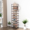 LANTEFUL 10 Tiers Tall Shoe Rack 20-25 Pairs Boots Organizer