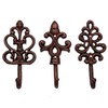 Shabby Chic Cast Iron Decorative Wall Hooks - Rustic -