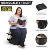 Thallike Portable Camping Toilet with Pop-Up Privacy Tent, 12-inch Toilet