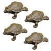 CAXUSD 4pcs Miniature Turtle Figurines Resin Turtle Decor for Garden