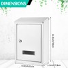 Amylove Metal Donation Box with 2 Keys Lockable MailBox Wall