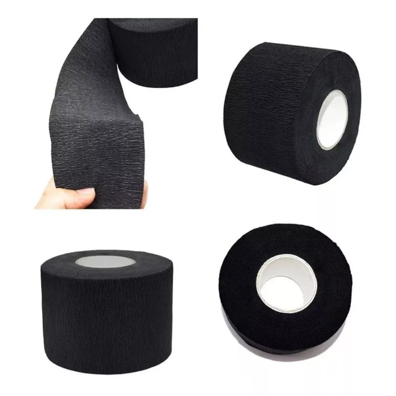 Barber Pro 2pz Papel Cuello Desechable Negro Barberia Barber Pro