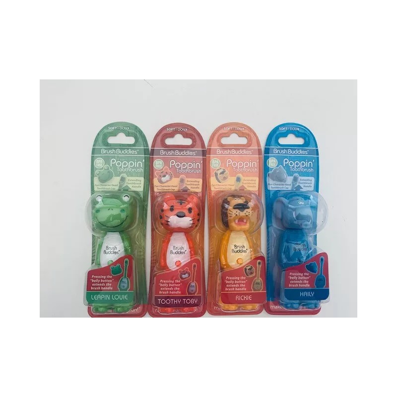 Brush Buddies Poppin' Toothbrush - 4 Varieties - Rickie