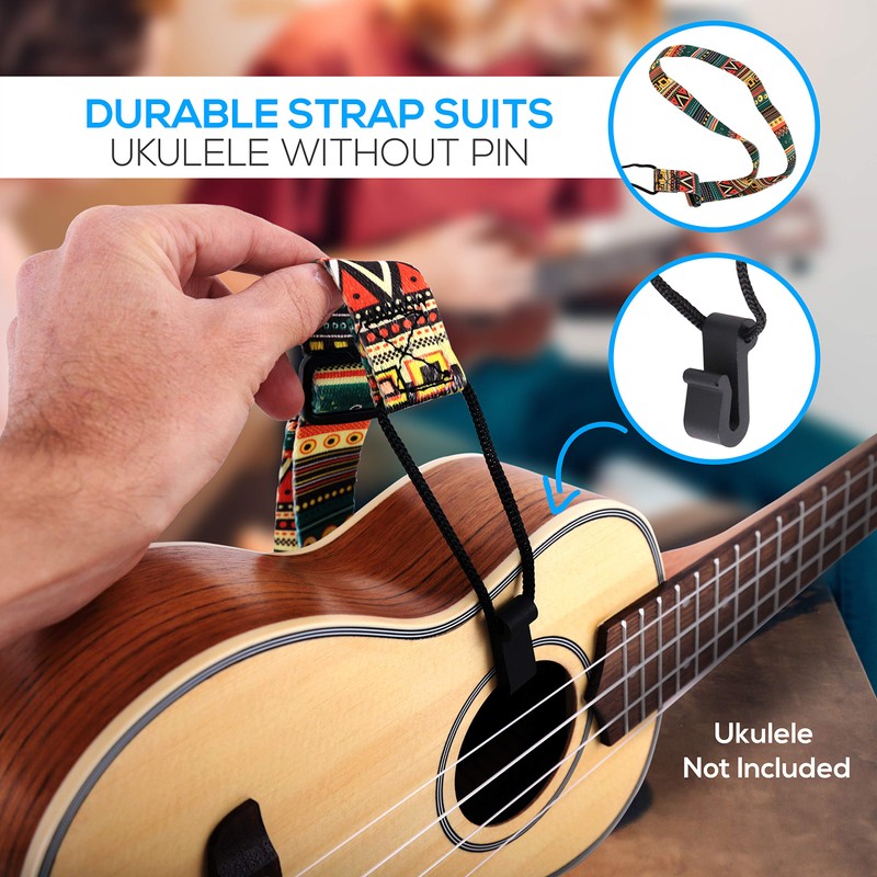 Accessory Kit for Ukulele - Handy Digital Tuner, Sturdy Gig
