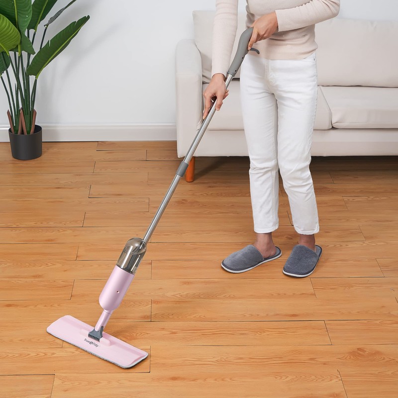 Heavy Duty Spray Mop for Floor Cleaning, Refillable Water Bottle,