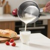 Amafox 1.5QT Saucepan with Lid, Uncoated Non-Toxic Stainless Steel Sauce