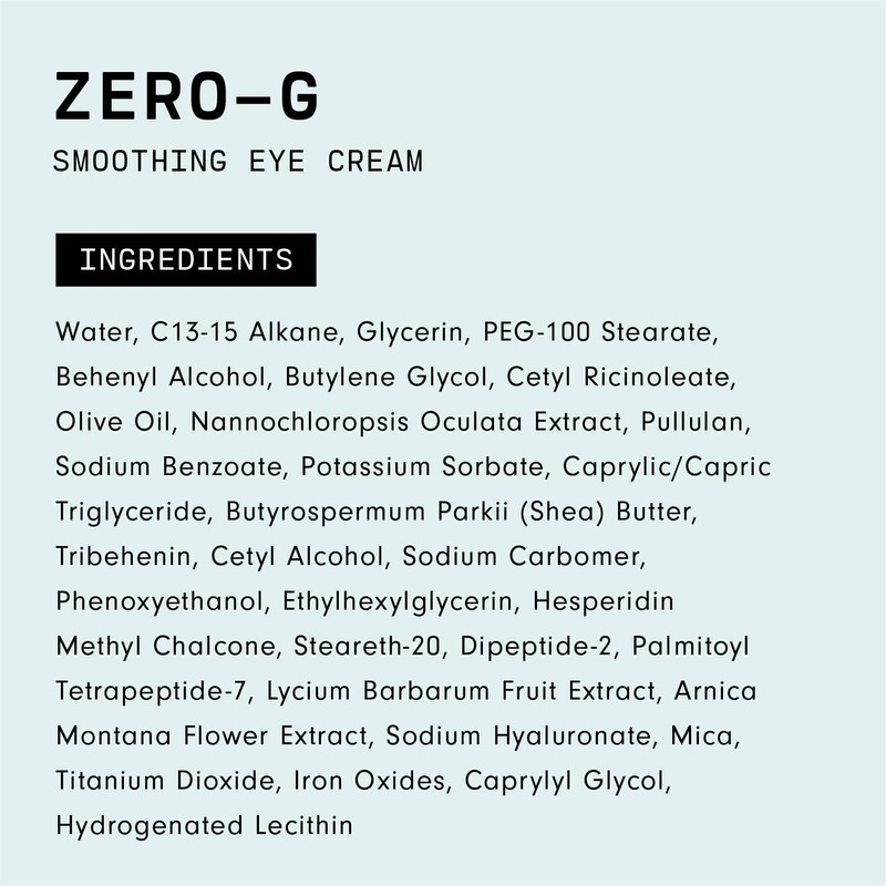 Versed Zero-G Smoothing Eye Cream - Smoothing Algae Extract, Firming