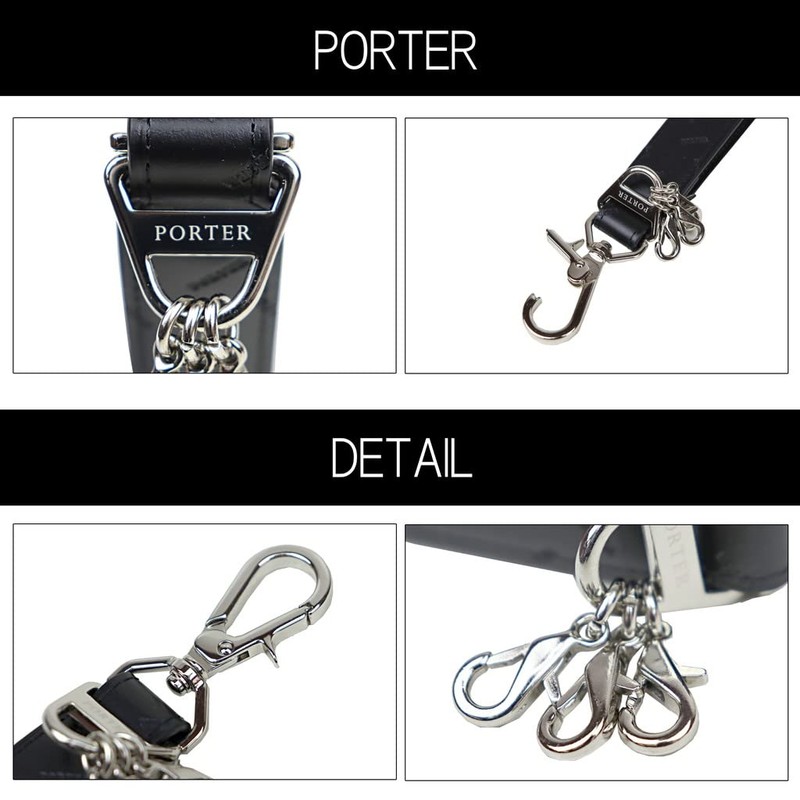 PORTER ENCHASE Enchase Keychain Key Holder 007-02287 Gray/11