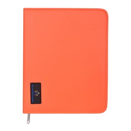 Leather Case Holds 10 Grooming or Beauty Shears (Orange)