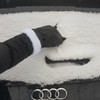 AUPROTEC Ice Scraper Car Windscreen Scraper with Glove, warming soft
