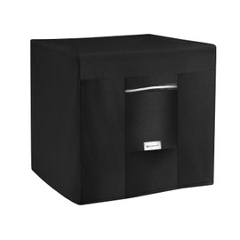 Seal Skin Covers Fire Pit Cover Square for Fire Pit, 36"L X 36"W X 20”H, Waterproof, 600D Heavy Duty Polyester with PVC Coating, Weather Resistant, Tear Resistant Patio Outdoor Fire Bowl Cover, Black