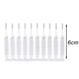 Micro Nylon Brush Cleaning - Color: White, Size: 60Pcs