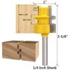 Gasea 1/4 Inch Shank Medium Reversible Glue Joint Router Bit