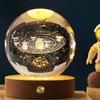 3D Crystal Ball Night Light Rechargeable Battery Soft Light Multifunction