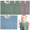Foaincore 6 Pcs Pullover Baby Bibs Cotton Terry Toddler Absorbent