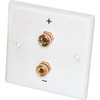 Dynavox Loudspeaker Wall Connection Panel White / 2 x Banana