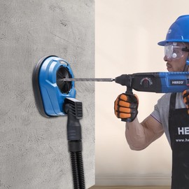 HERZO Drill Dust Collection Attachment, Hammer Dust Collection Attachment, Universal Dust Shroud for Drilling,with a Max Drilling Diameter of 70 mm