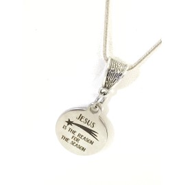 JKCE Designs Christmas Necklace, Christmas Jewelry, Jesus Is The Reason For The Season