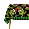 Hafangry Grinchmas Tablecloth Merry Christmas Green Elf Decoration Xmas Winter