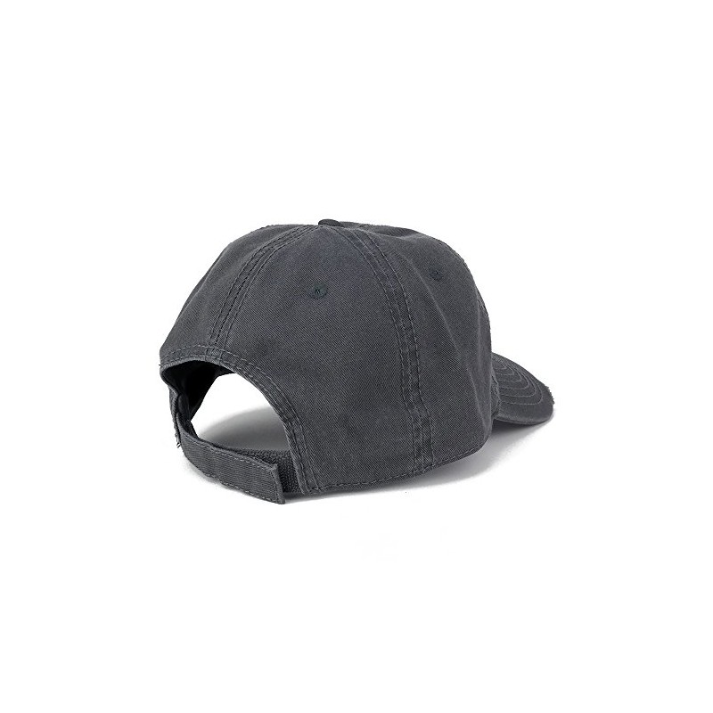 Garment Washed Perfil Bajo algodón de sarga Frayed Bill Plain