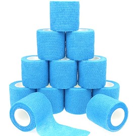 KEQCQE Self Adhesive Bandage Wrap Animal Cohesive Bandage Self Adherent Wrap First Aid Tape for Dogs Cats Horses Birds & Wrist Healing Ankle Sprain Swelling