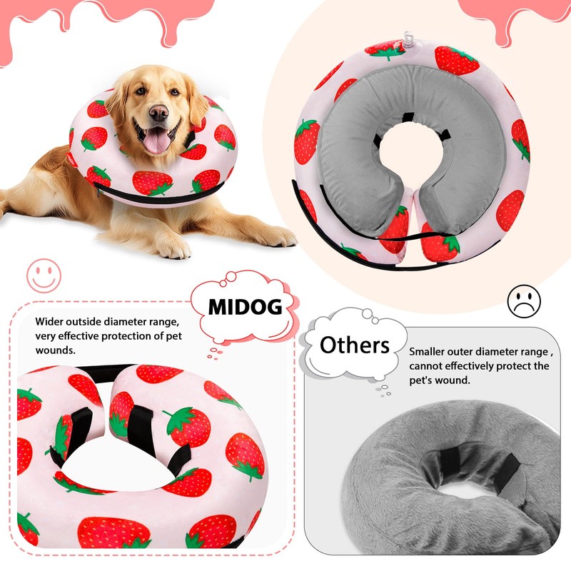 MIDOG Dog Cone Collar for Small to Large Dogs for