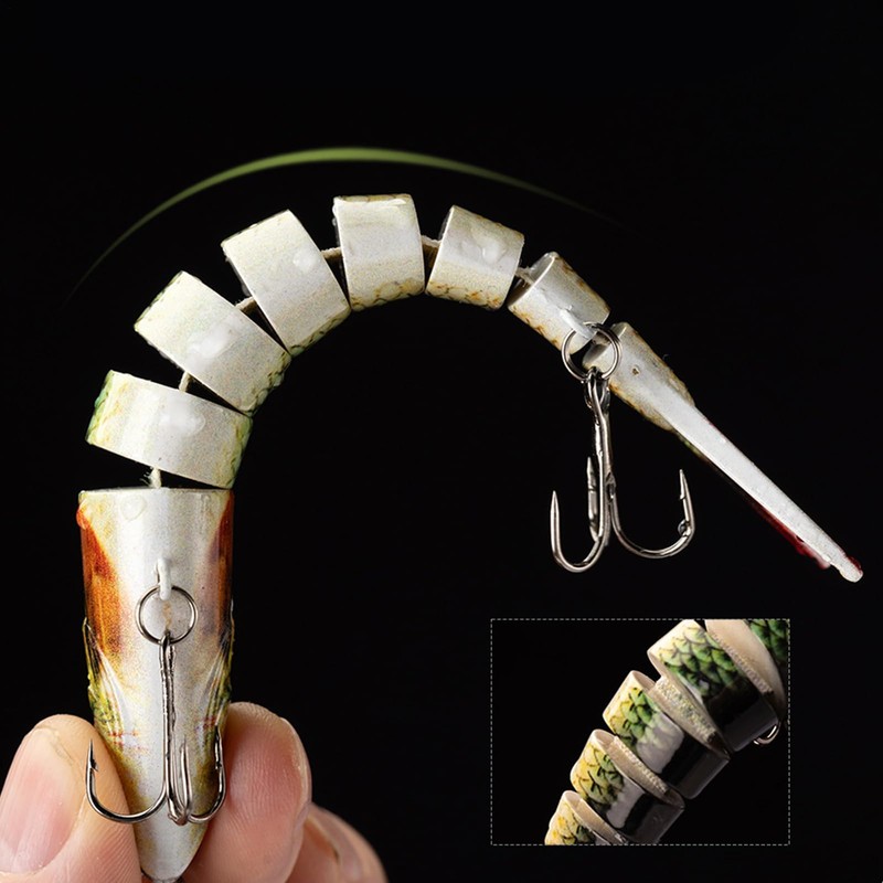Fishing Lure | Multi-Joint Baits for Angling | Compact Multi-Joint
