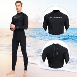 Rash Guard UPF 50+ UV Sunprotection for Men Long Sleeve Diving Suit Breathable Sports Dive Skins Quick Dry Wetsuit for Snorkeling Swimming Kayaking Surfing Water Sports XXL