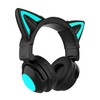 GHDVOP Bluetooth 5.0 Cat Ear Headphones, Wireless Headphones, Gaming Headset