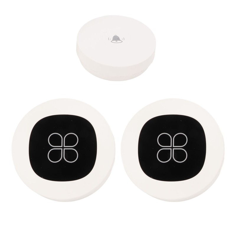 Self Generating Wireless Doorbell Battery Free 2 Receivers Four Leaf