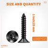 100 PCS #6 x 1 Flat Head Torx/Star Wood Screws,